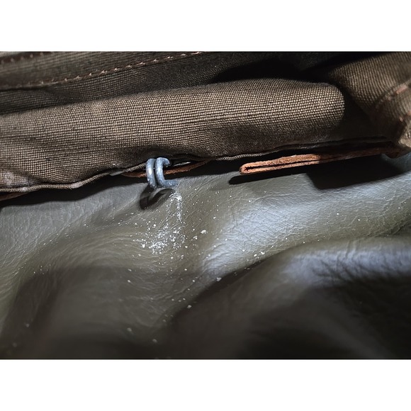 Vintage Swiss Army Military‎ Bag Bread Messenger Canvas Leather Military PICK* - Picture 8 of 11